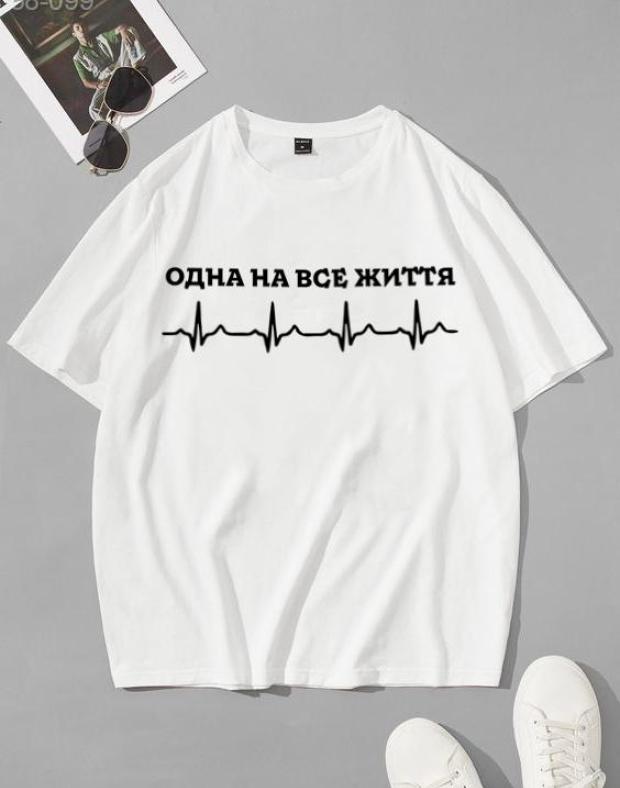 Мужская оверсайз футболка с принтом - Фото 1
